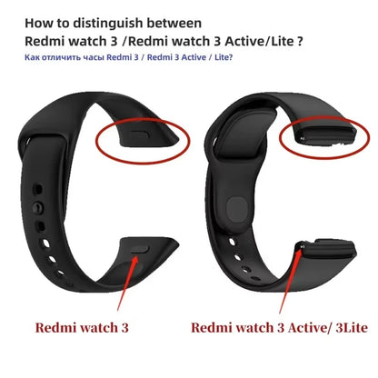 Silicone Strap+Case for Xiaomi Redmi Watch 3 Active band smartwatch Accessories Sport Bracelet For Redmi watch3 Active/Lite Case