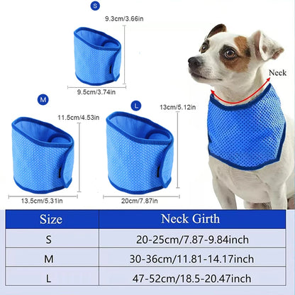 Adjustable pet cooling bandana
