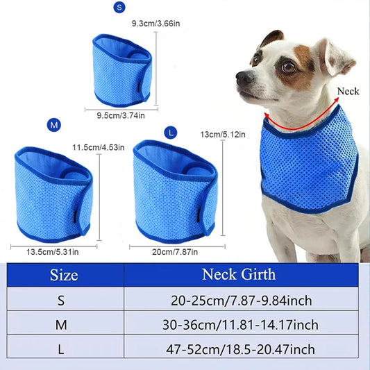 Adjustable pet cooling bandana