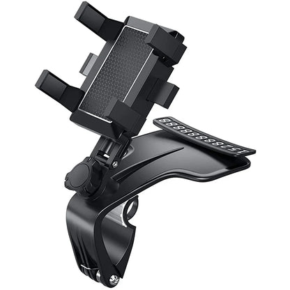 Phone Mount for Car Dashboard, 1080 Degree Rotation Dashboard Cell Phone Holder, [Multi-Angles] Universal Car Phone Clip Holder