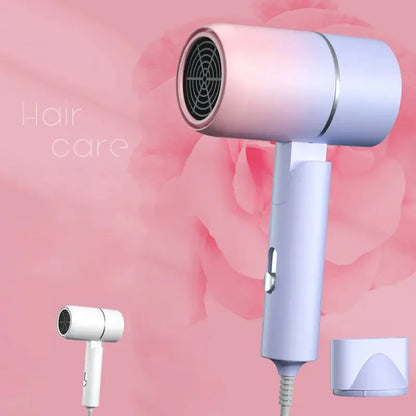 Portable Mini  Folding Hairdryer 220V-240V 750W with Carrying Bag Hot Air Anion Hair Care for Home Travel Hair Dryer Blow Drier