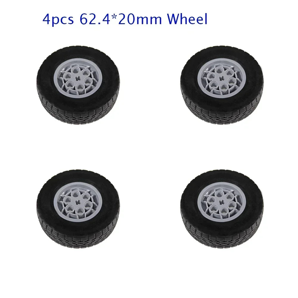 4WD RC Cars Chassis Electric Set Four-Wheel Drive Technical Chassis Bricks IR Remote Control Reciever MOC Parts Kit for legoeds
