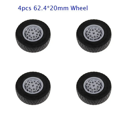 4WD RC Cars Chassis Electric Set Four-Wheel Drive Technical Chassis Bricks IR Remote Control Reciever MOC Parts Kit for legoeds