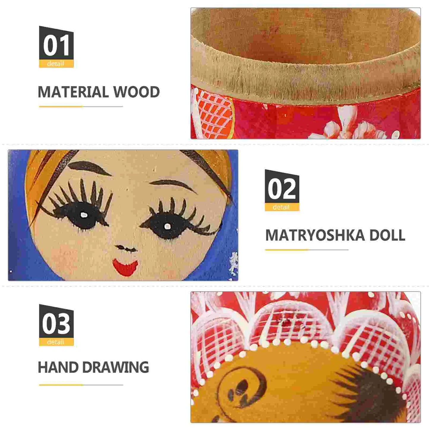 Love Flower Patty Ladies Gifts Nesting Cartoon Russian Wooden Craft Child Valentine