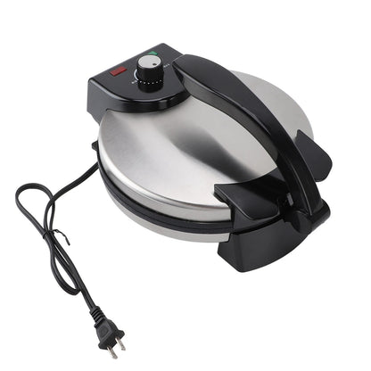 Electric Crepe Maker Roti Maker Machine Knob Temperature Control Fast Heating Simple  10in Easy Cleaning for Kitchen