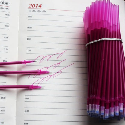 10PCS/Set 0.5mm Colorful Ink Gel Pen Refill Writing Tool Writing Stationery Neutral Pen Core Erasable Replacement Refill