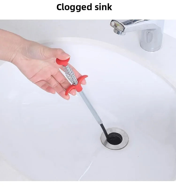 Opens Clogging of Sewage Pipe Cleaning Tool Drain Unclogger Professional Pipe Plunger Drain Clog Remover Clogged Toilet Cleaner