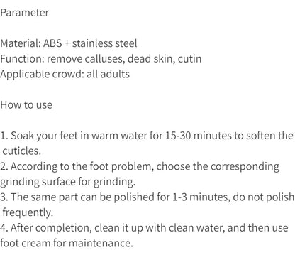 High-Quality 304 Stainless Steel Foot File Double Sided Callus Remover For Dead Skin Professional Pedicure Tools Callous Scraper
