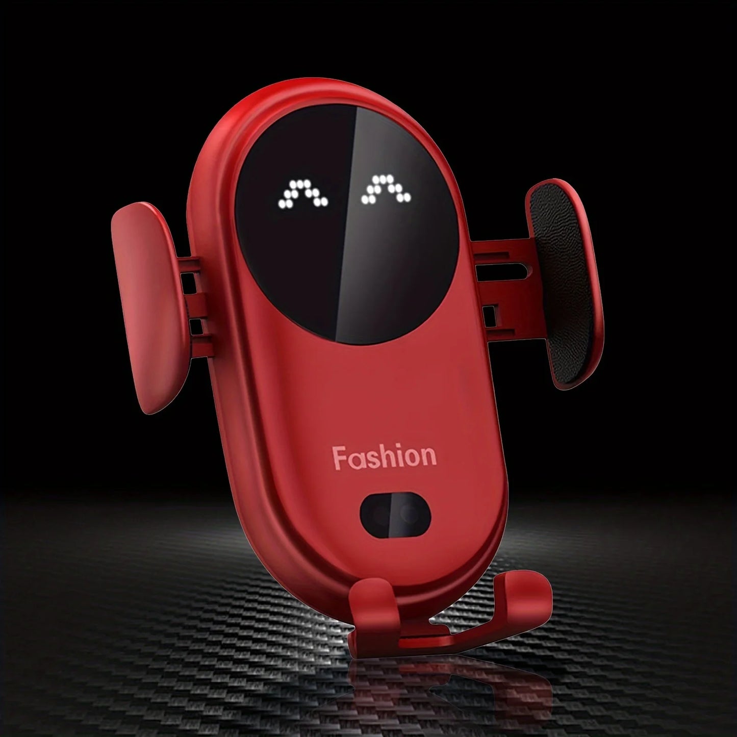 Wireless Car Charger with Auto-Clamping Phone Holder - USB-Powered, Fast Charging, with Type-C Cable, Wireless Phone Charger