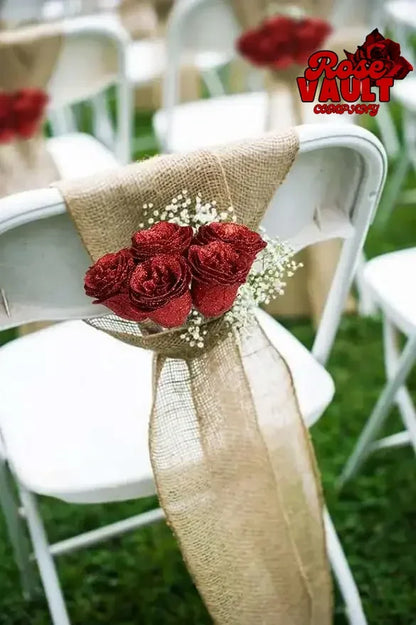 30/50 pcs 7/6 cm Glitter artificial flower rose Mother's/Valentine's Day girl friend wife DIY bouquet gifts for wedding Birthday
