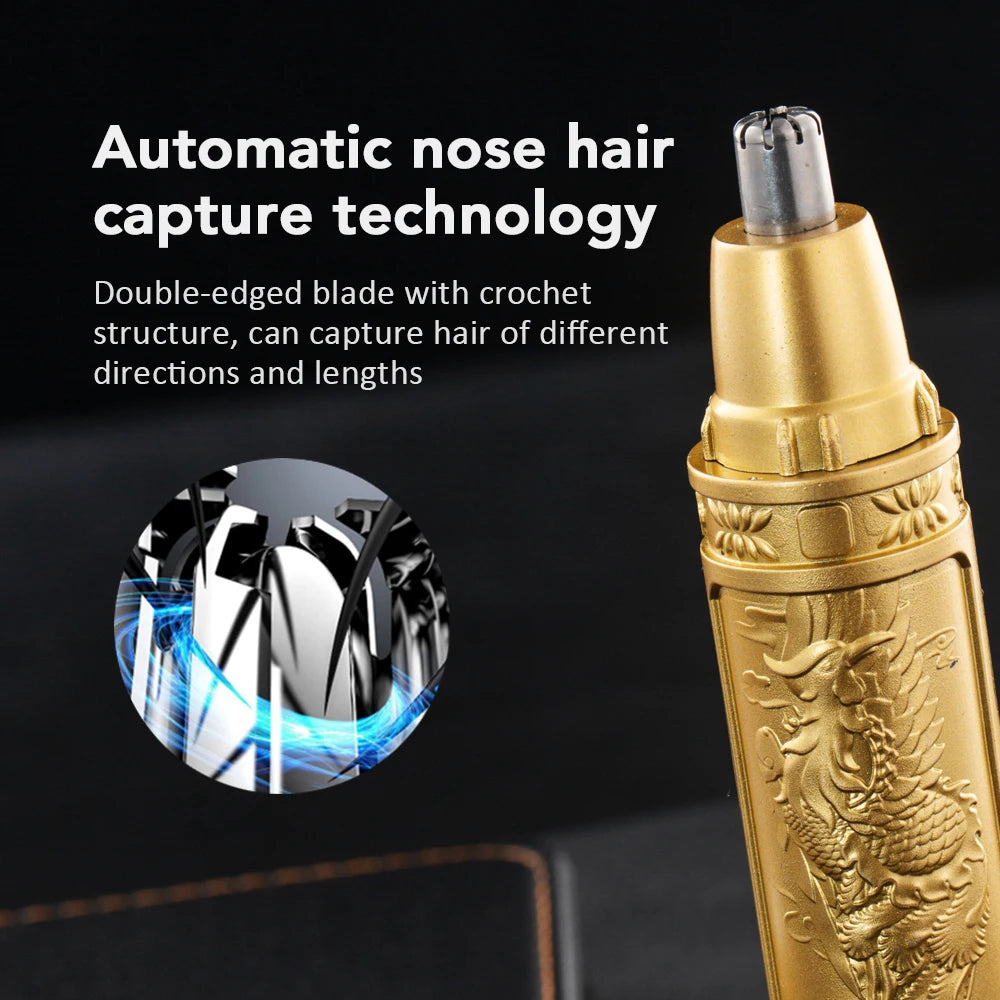Electric Nose Hair Trimmer Implement Shaver Clipper For Men Women Neck Eyebrow Trimmer Shaver Man Clean Trimer Razor Remover Kit