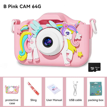 Christmas Children Camera HD 1080P Toddler Digital Video Camera 2.0inch Kids Camera with Silicone Cases Toys for Christmas Gifts