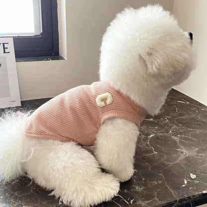 Summer Cool Cute Dog Vest For Puppy Breathable Small Cat Vest T-shirt Costume Bulldog Dog T-shirt Outdoor Dog Clothes