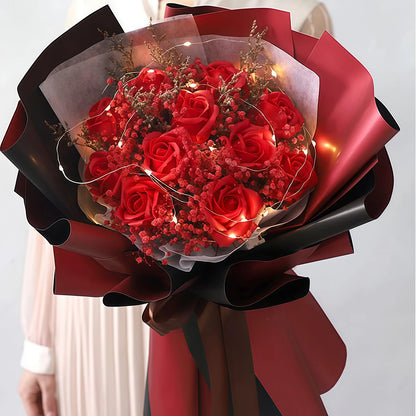 20 PCS Double Sided Colors Flower Wrapping Paper Waterproof Valentine's Day Bouquet DIY Wrapping Paper Florist Supplies