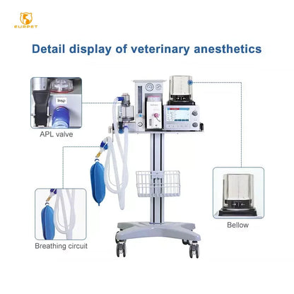 EUR PET Best Selling Veterinary Equipment Anesthesia Pet Clinic Use Anesthesia System Portable Anesthesia Circuits