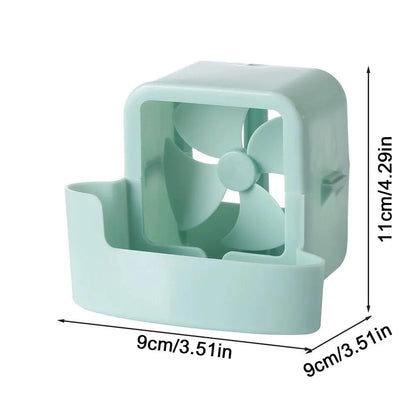 Electric Hanging Cooling Fan with 4 Ice Cups Mist Cooling Adapter Hangable Ice Holder Floor Fan for Household Rapid Cooling