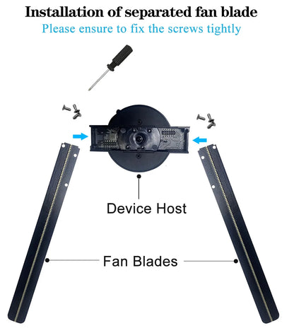 3D Hologram Fan 42CM WiFi 3D Holographic Projector Advertising Display Light HD Holographic Projector for Stores Bars Party Xmas