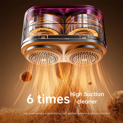 Electric Clothes Lint Remover Hair Ball Trimmer USB Lint Shaver With Double Motor High-Speed Clothes Pellet Fluff Remover