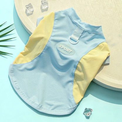 Dog Cooling Vest Shirts Breathable Cool Jacket Sun Protection Puppy Dog Cool Shirt for Outdoor Walking Training Hiking on Summer