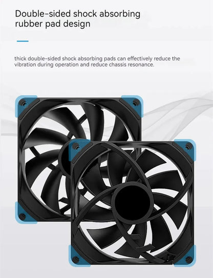 ICE Whale IW-12025 120mm Cooling Fan 4Pin PWM Temperature Control 2000RPM High air volume Mute CPU Cooler Radiators PC Case Fan