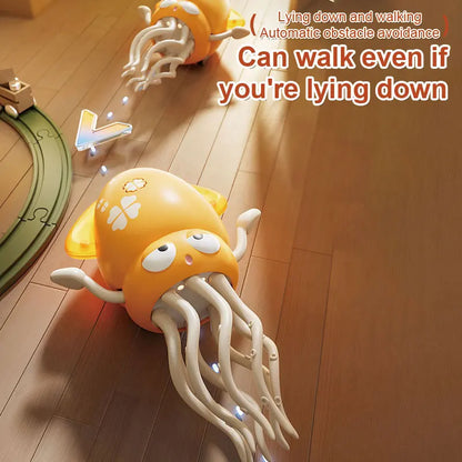 Interactive Electronic Dancing Squid Toy Lights Music Baby Toy for Toddler Early Learning Development Kids Educational Play Gift