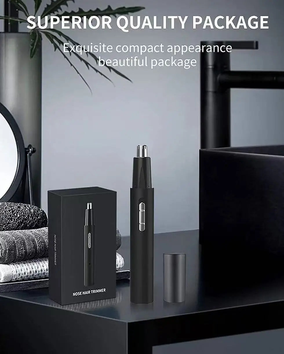 MINI Electric Nose Ear Hair Trimmer for Men Painless Rechargeable Sideburns Eyebrows Beard 3 in 1 Hair Clipper Shaver