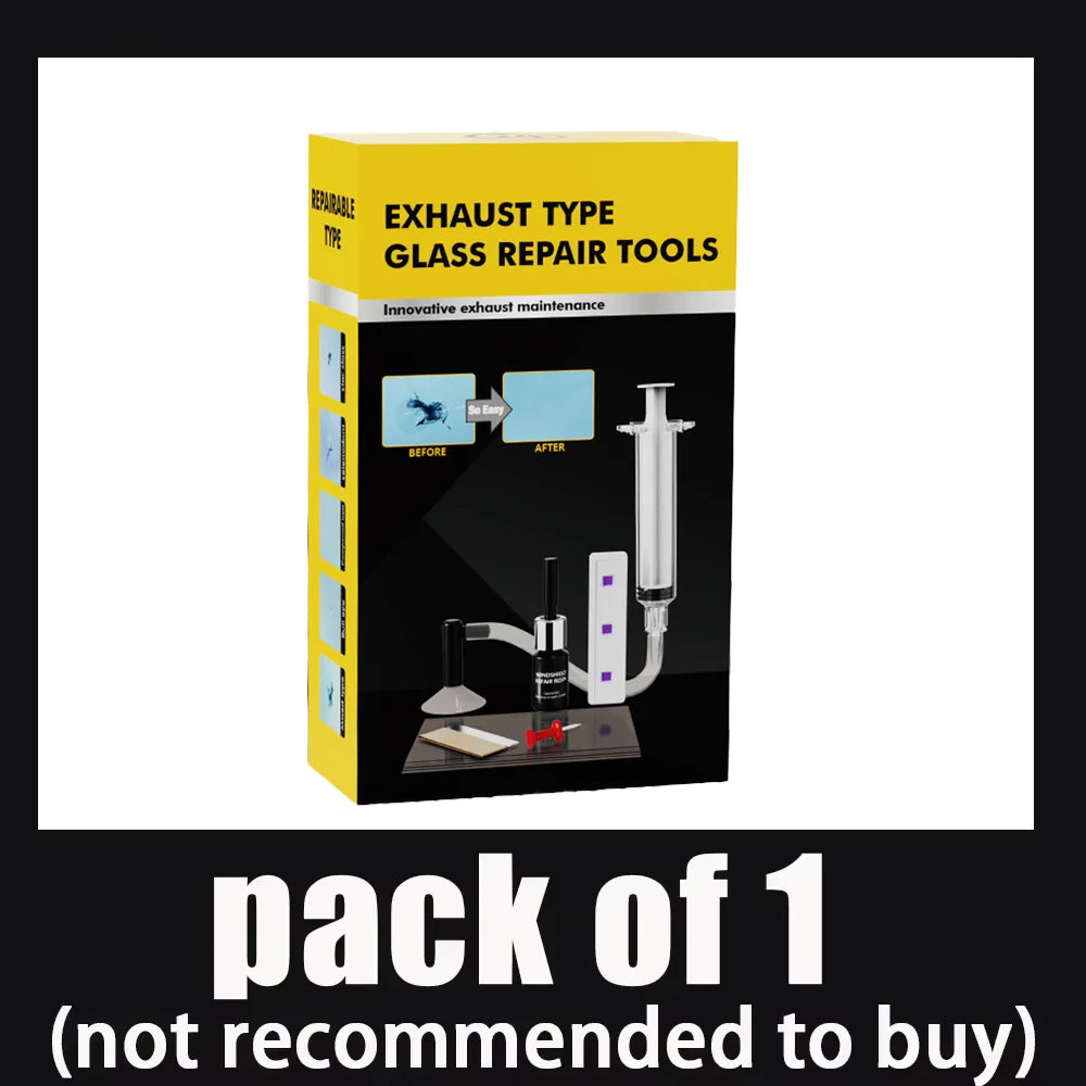 Car Glass Repair Kit - Removes Scratches, Fixes Windscreen Cracks for Cars/Trucks/Motorcycles, Auto Glass Recovery Set