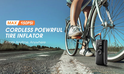 CARSUN Portable Tire Inflator Rechargeable Electric Inflator For Car  Bicycle Digital Air Compressor Football Ball Inflator Pump