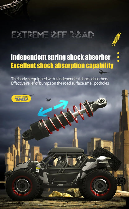 16106 1:16 50KM/H 4WD RC Car With LED Remote Control Off-road Cars High Speed Drift Monster Truck for Kids vs Wltoys 144001 Toys