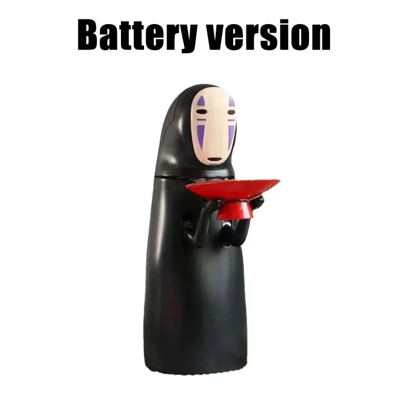 2028 new No Face Man Electric Piggy Bank - Automatic Coin Consumption Battery Charging Storage Jar for Birthday Gifts