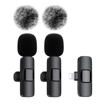 K60 NEW Wireless Lavalier Microphone Audio Video Recording Mini Mic For iPhone Android Laptop Gaming Mobile Phone Microphone