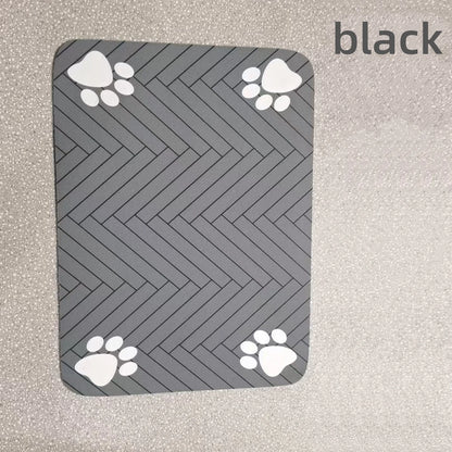 S（little kitten ）、M、L bsorbent Pet Feeding Mat, Waterproof Placemat for Dog & Cat Food & Water Bowls, Quick-Dry Rubber Backing