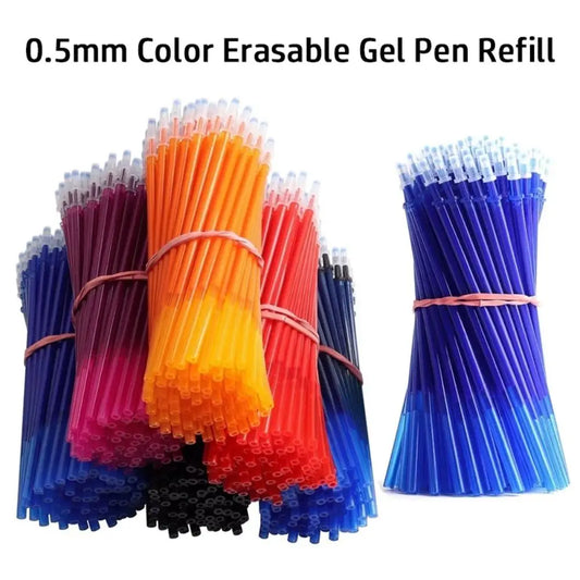 10PCS/Set 0.5mm Colorful Ink Gel Pen Refill Writing Tool Writing Stationery Neutral Pen Core Erasable Replacement Refill