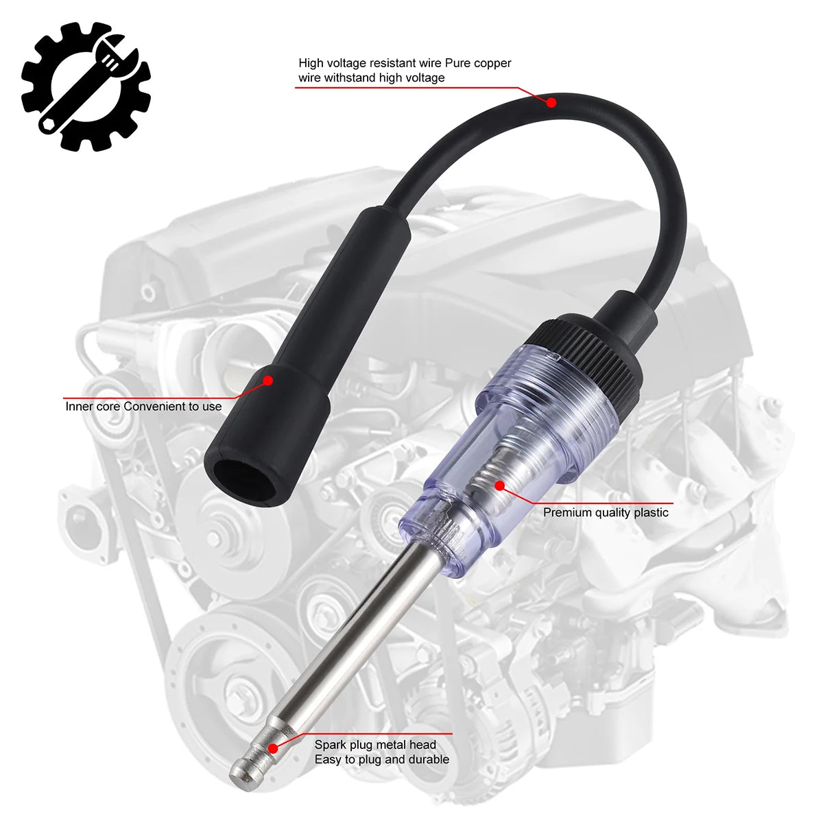 Car Spark Plug Tester Diagnostic Tools Accessories Verification Tool Automotive Diagnostics Repair Disassembly Scanner Diagnosis