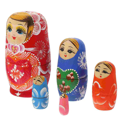 Love Flower Patty Ladies Gifts Nesting Cartoon Russian Wooden Craft Child Valentine
