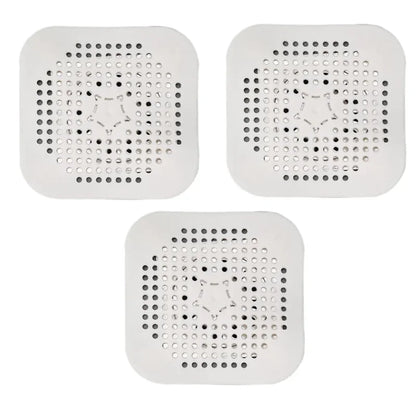 3PCS Drain Hair Catcher Filter Sink Anti-blocking Strainer Bathtub Shower Floor Silicone Stopper Cover Kitchen Bathroom Accessor