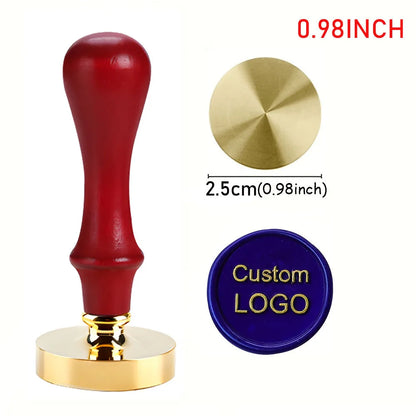 Valentine's Day Wedding Custom Clay Seal Set - 22/25/30/35/40mm Customizable Pottery Design Craft Tool with 1 Handle, Clay Craft