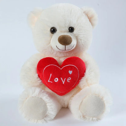 Love Bear Stuffed Animal, Holding Love Heart Plush Bears, I Love You Mom, Valentine's Day Gift, Love Gift for Mom, Girlfriends