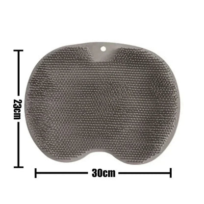 Exfoliating Foot Brush and Back Scrubber Anti-Slip Suction Cup - Deep Cleansing and Exfoliating Tool for Body Dirt Removal