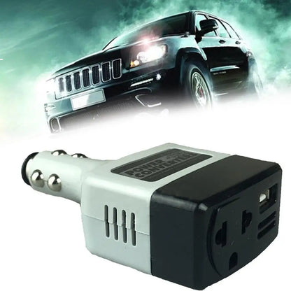 12V 24V DC to AC 220V Portable Car Power Inverter Adapter Plug Converter with USB on-board charger