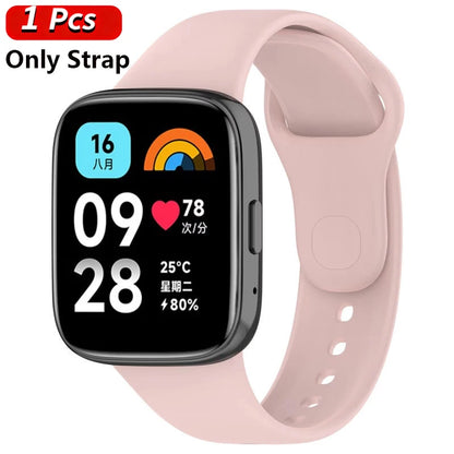 Silicone Strap+Case for Xiaomi Redmi Watch 3 Active band smartwatch Accessories Sport Bracelet For Redmi watch3 Active/Lite Case