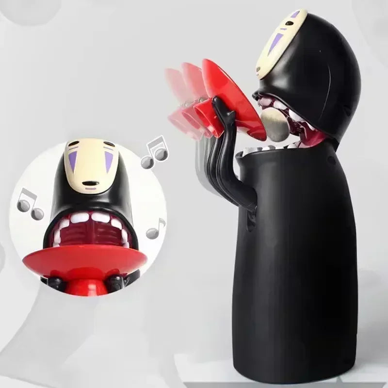 No Face Man Electric Piggy Bank - Automatic Coin Consumption Battery Charging Storage Jar for Birthday Gifts