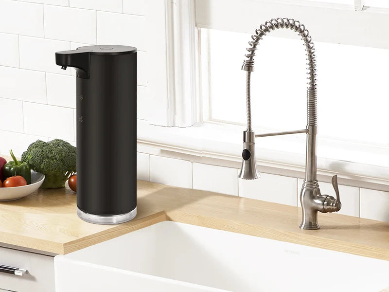 LAOPAO Stainless Steel Automatic Soap Dispenser with LED Lighting Contact Kitchen and Bathroom Hygienic Soap Dispenser
