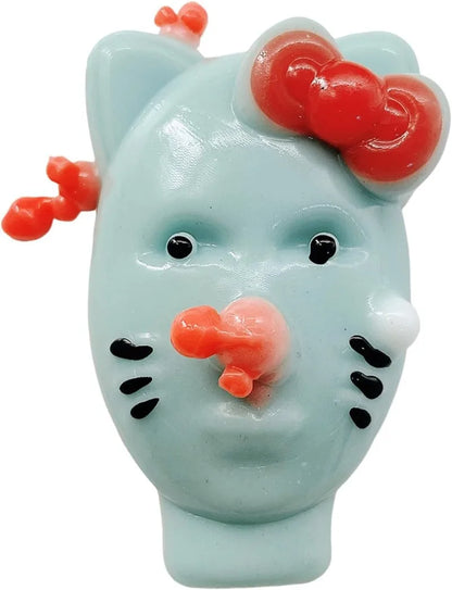 Pimple Popper Fidget Toy with Filler Tools Weird Alien Design Stress Relief Squeeze Toys for Adults Reusable Anxiety Reducer