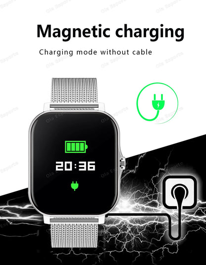 New Smart Watch 2.01 Inch HD Display Answer Make Call Message Preview Sport Modes smartwatch DIY Dial Weather Forecast Men Women