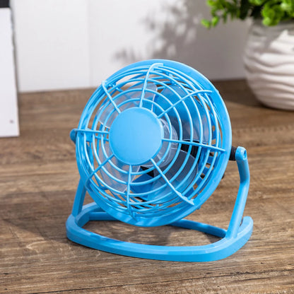 Portable Fans USB Fan 15*9*14.5cm ABS+Electronic Components Blue/Black Convenient Home UseUltra Quiet Practical