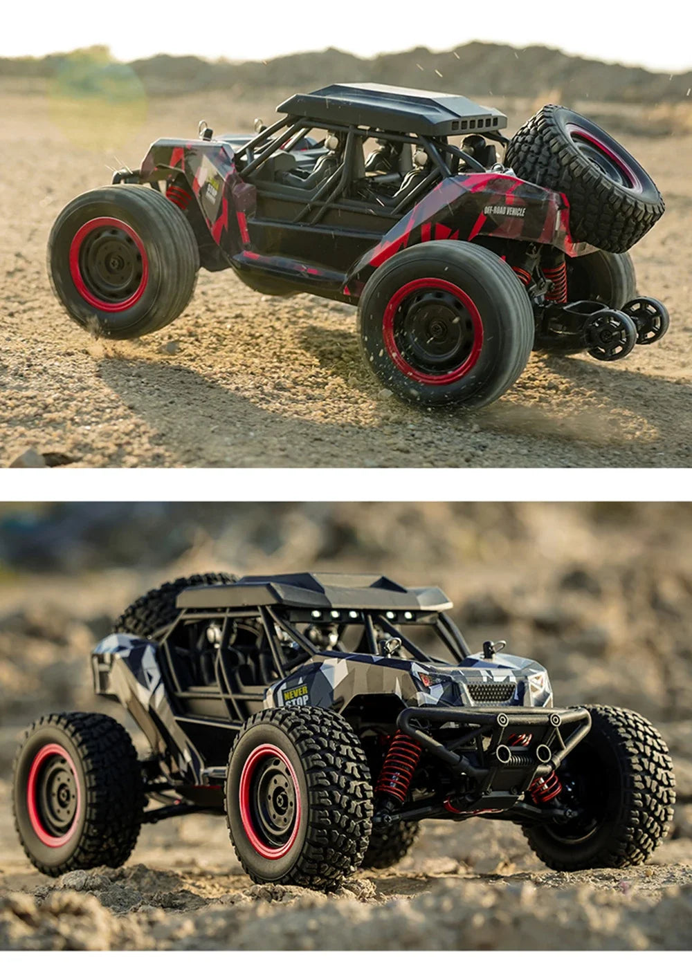 16106 1:16 50KM/H 4WD RC Car With LED Remote Control Off-road Cars High Speed Drift Monster Truck for Kids vs Wltoys 144001 Toys