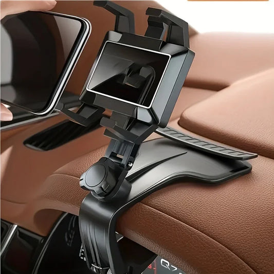 Phone Mount for Car Dashboard, 1080 Degree Rotation Dashboard Cell Phone Holder, [Multi-Angles] Universal Car Phone Clip Holder