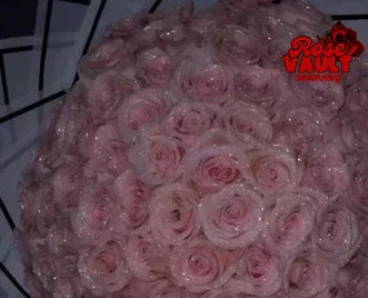 30/50 pcs 7/6 cm Glitter artificial flower rose Mother's/Valentine's Day girl friend wife DIY bouquet gifts for wedding Birthday