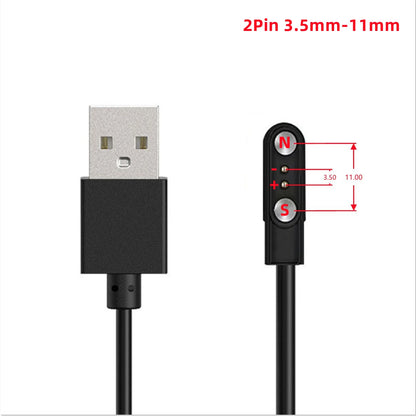 Smart Watch Magnetic USB Dock Charger 2pin 4pin Charging Cable Power Adapter For Kids Smartwatch Juicer Beauty Device Toothbrush